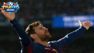 Lionel Messi ăn mừng bàn thắng trong màu áo Barcelona