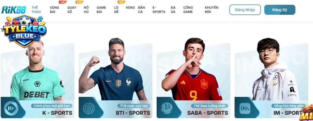 Cá cược thể thao Rik88 với tỷ lệ cao nhất thị trường