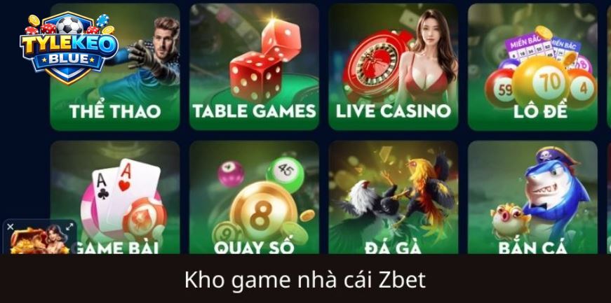 Zbet còn gây ấn tượng khi sở hữu hệ thống trò chơi phong phú, đáp ứng đa dạng nhu cầu giải trí của người tham gia. Từ cá cược thể thao đến casino hay các trò chơi đổi thưởng, nền tảng đều mang đến nhiều lựa chọn hấp dẫn.